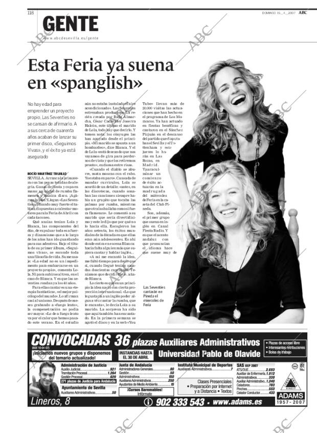 ABC SEVILLA 15-04-2007 página 118