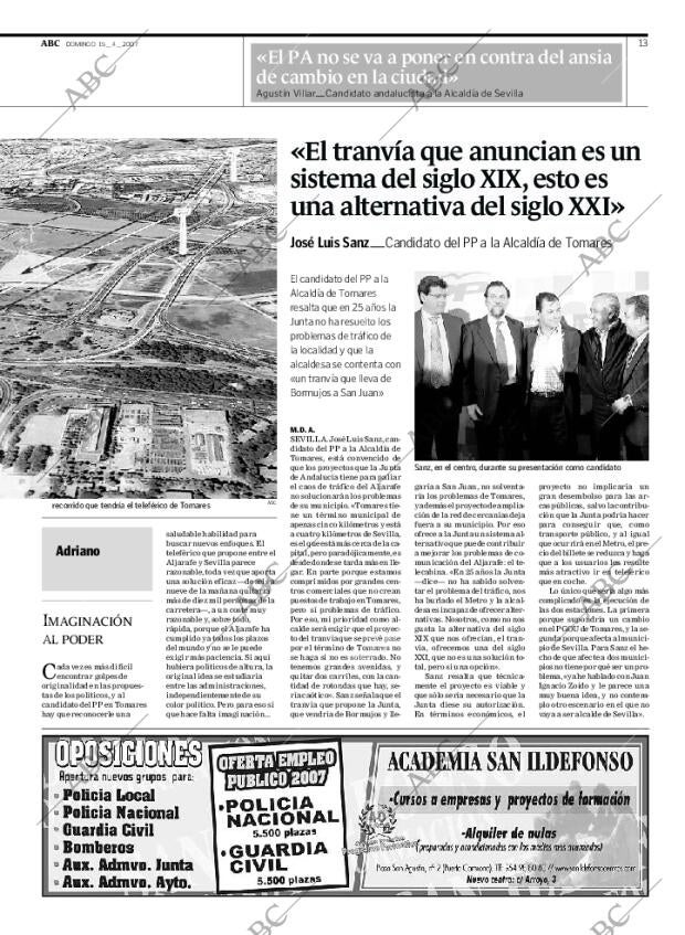 ABC SEVILLA 15-04-2007 página 13