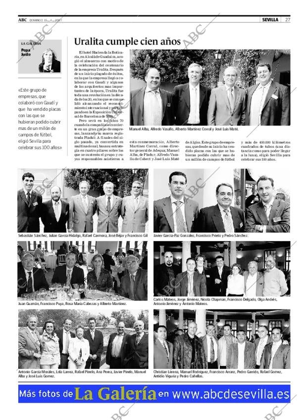 ABC SEVILLA 15-04-2007 página 27