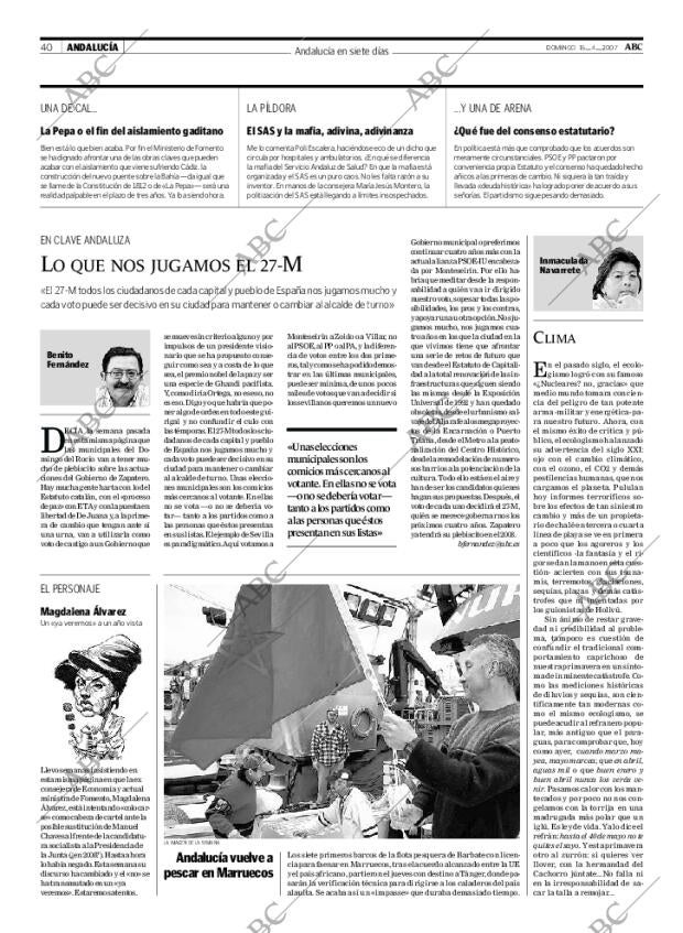 ABC SEVILLA 15-04-2007 página 40