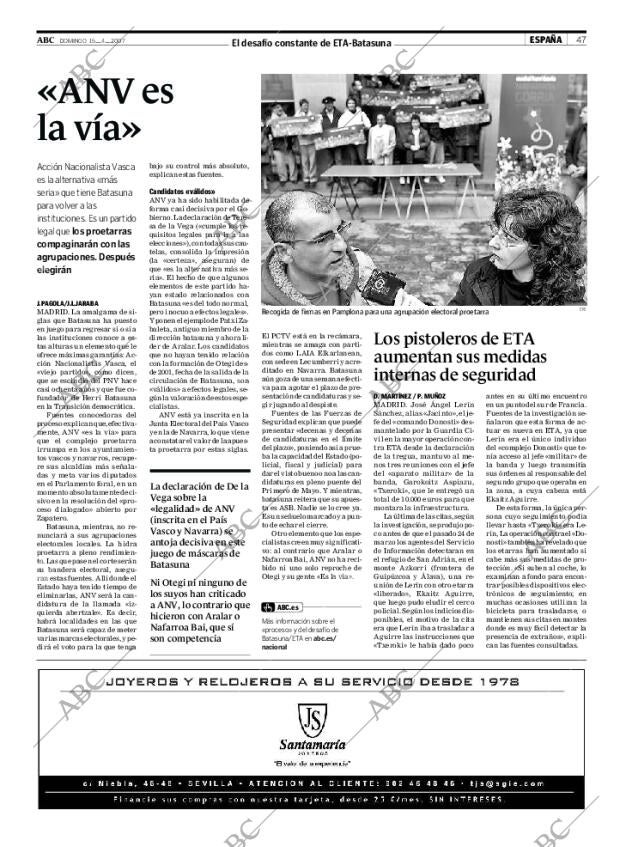 ABC SEVILLA 15-04-2007 página 47