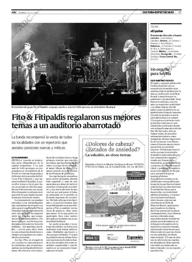 ABC SEVILLA 15-04-2007 página 87