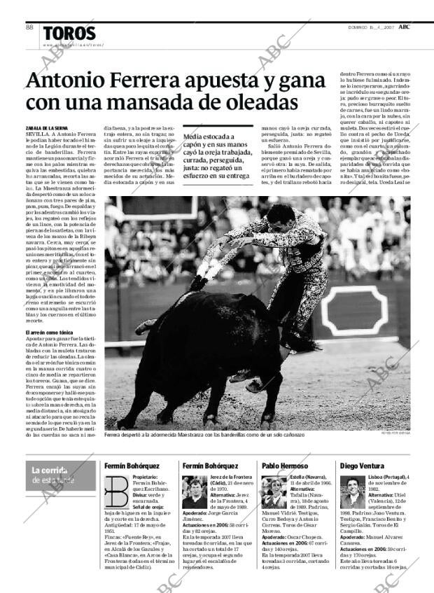 ABC SEVILLA 15-04-2007 página 88