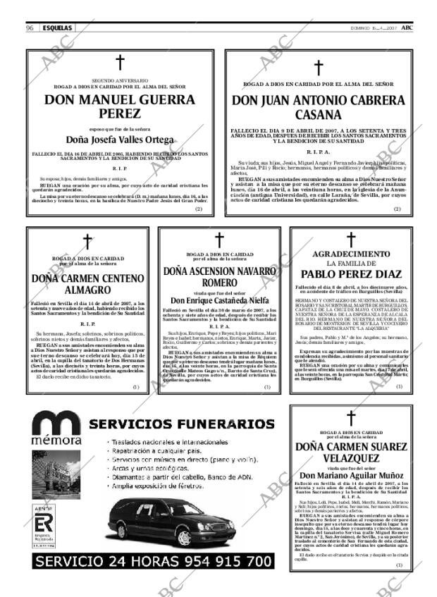 ABC SEVILLA 15-04-2007 página 96
