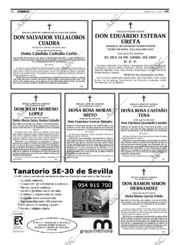 ABC SEVILLA 15-04-2007 página 98