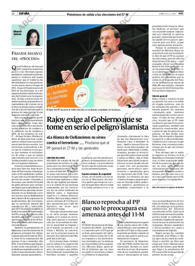 ABC MADRID 16-04-2007 página 18