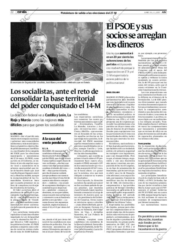 ABC MADRID 16-04-2007 página 22