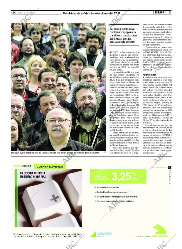 ABC MADRID 16-04-2007 página 23