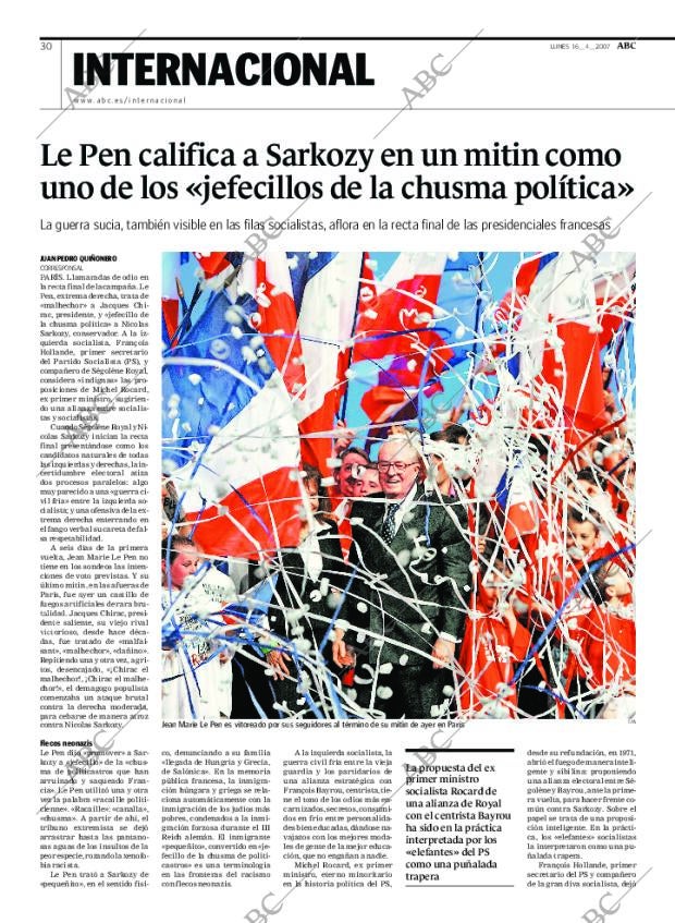 ABC MADRID 16-04-2007 página 30