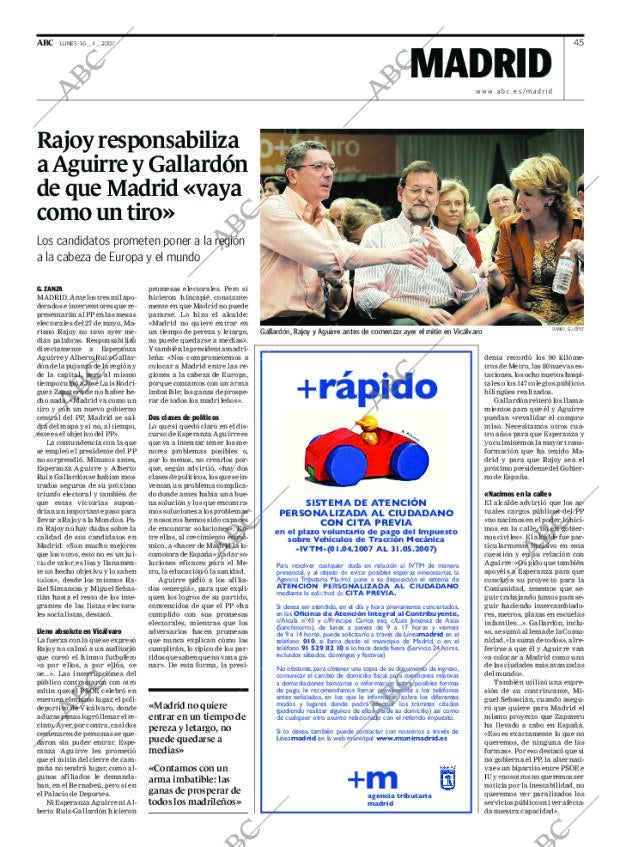 ABC MADRID 16-04-2007 página 45