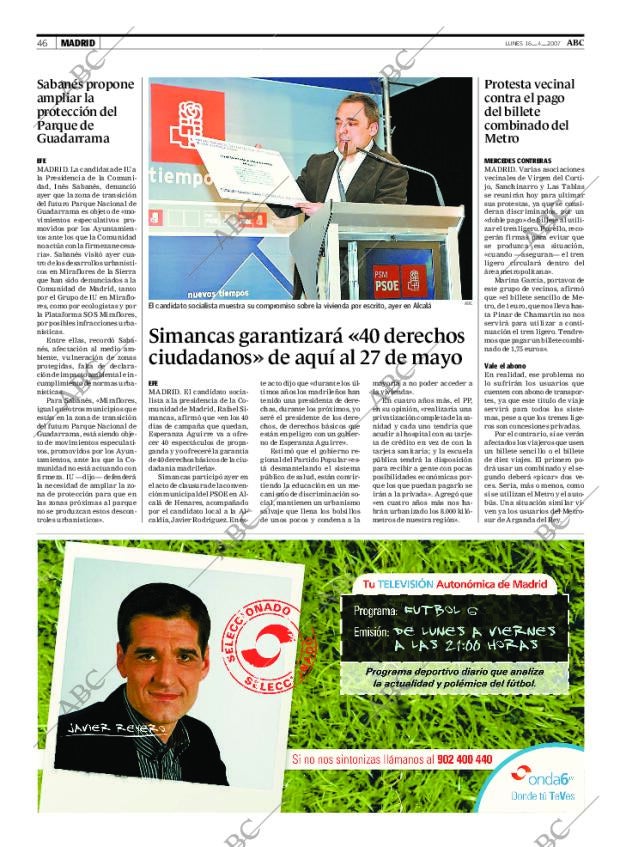 ABC MADRID 16-04-2007 página 46