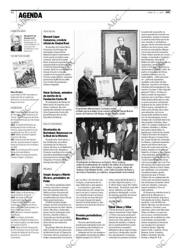 ABC MADRID 16-04-2007 página 54