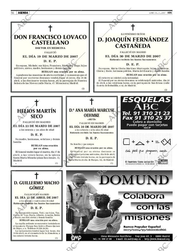 ABC MADRID 16-04-2007 página 56