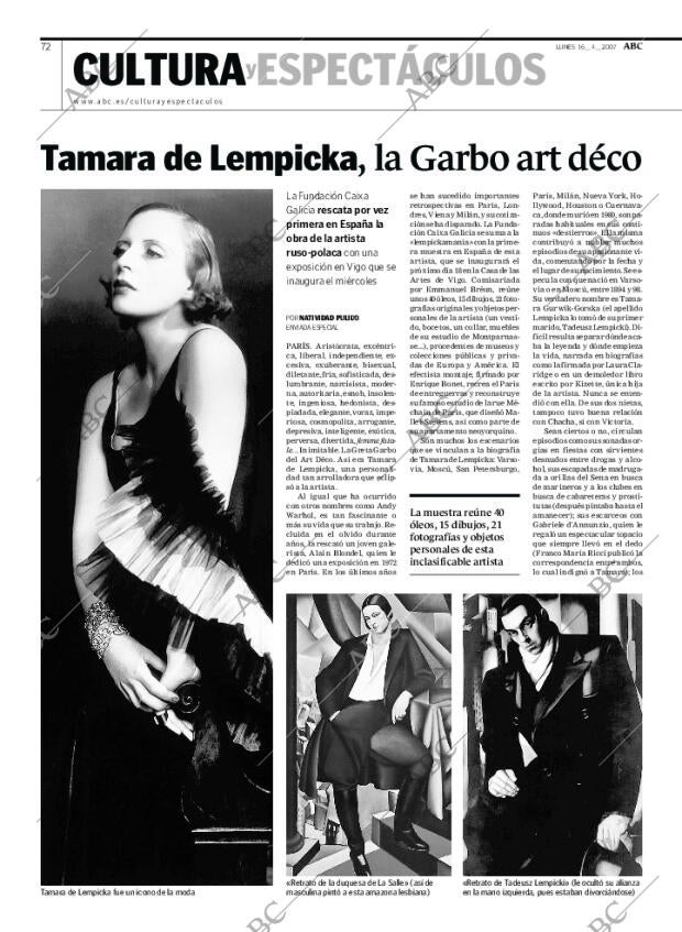 ABC MADRID 16-04-2007 página 72