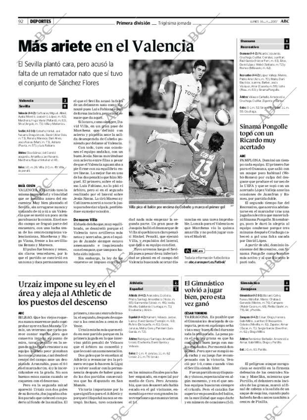 ABC MADRID 16-04-2007 página 92