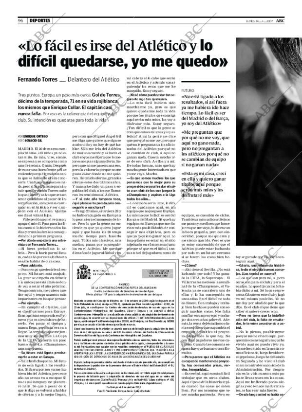 ABC MADRID 16-04-2007 página 96