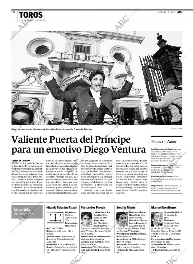 ABC SEVILLA 16-04-2007 página 68