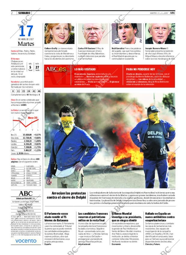 ABC MADRID 17-04-2007 página 2