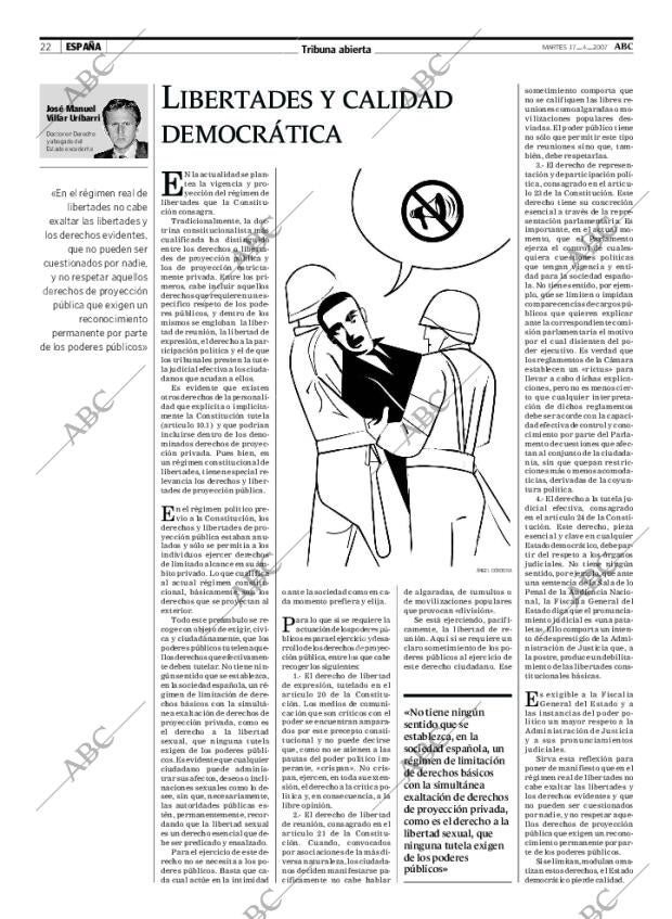 ABC MADRID 17-04-2007 página 22