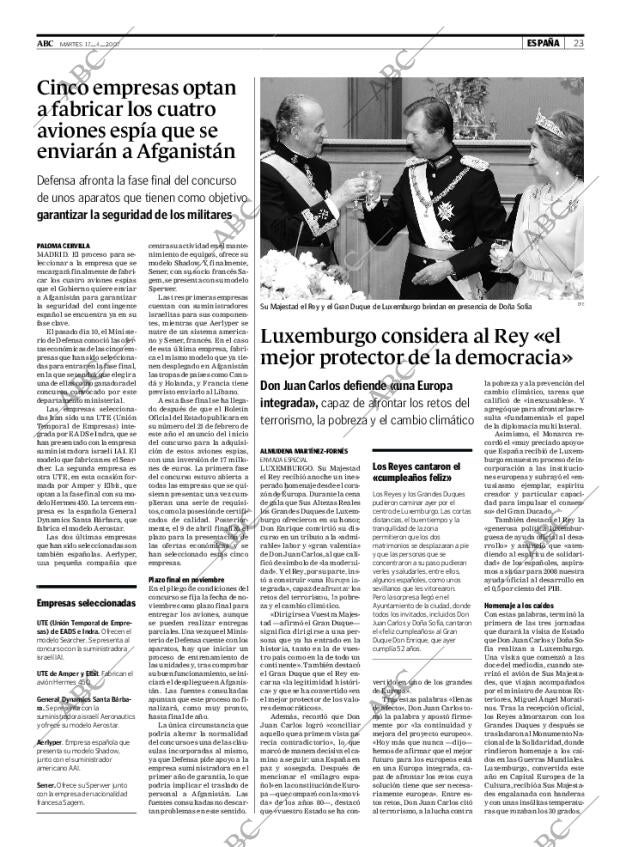 ABC MADRID 17-04-2007 página 23
