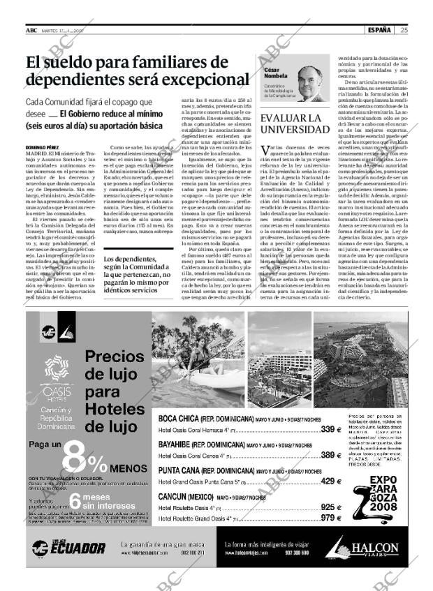 ABC MADRID 17-04-2007 página 25