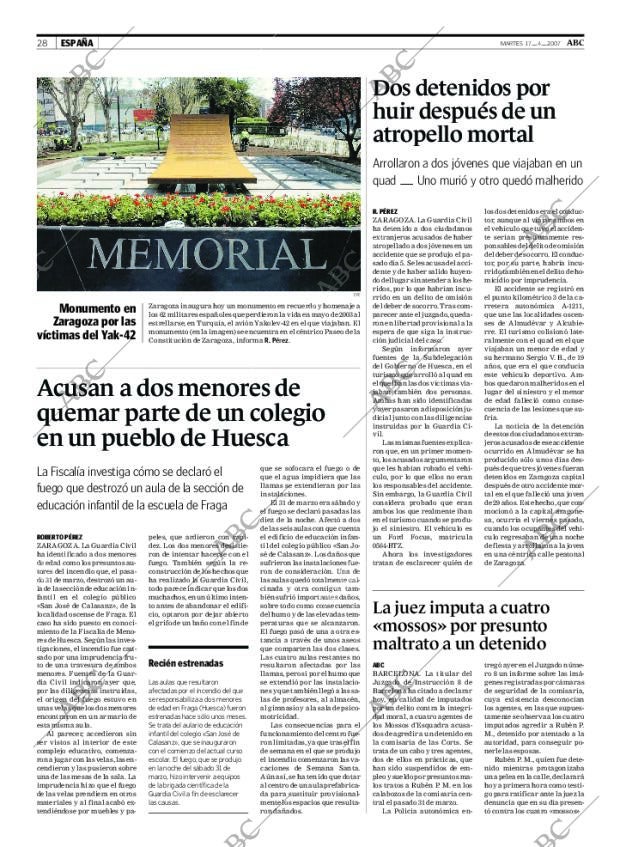 ABC MADRID 17-04-2007 página 28