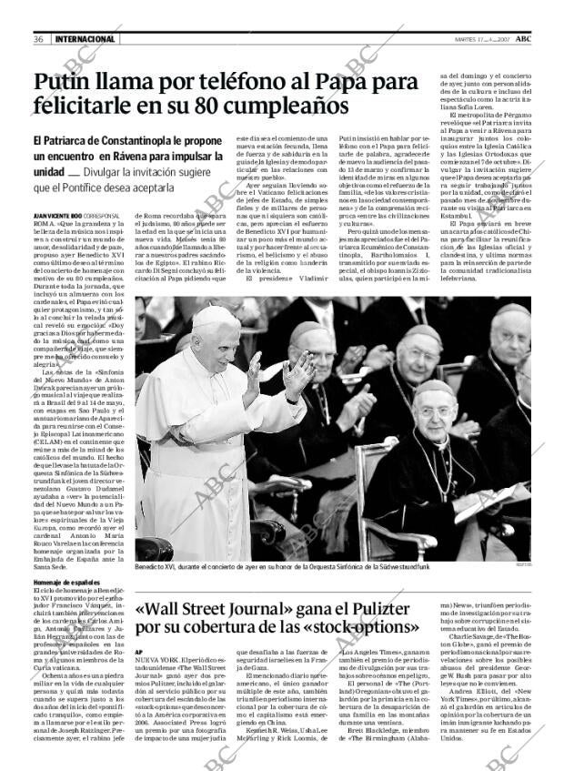 ABC MADRID 17-04-2007 página 36