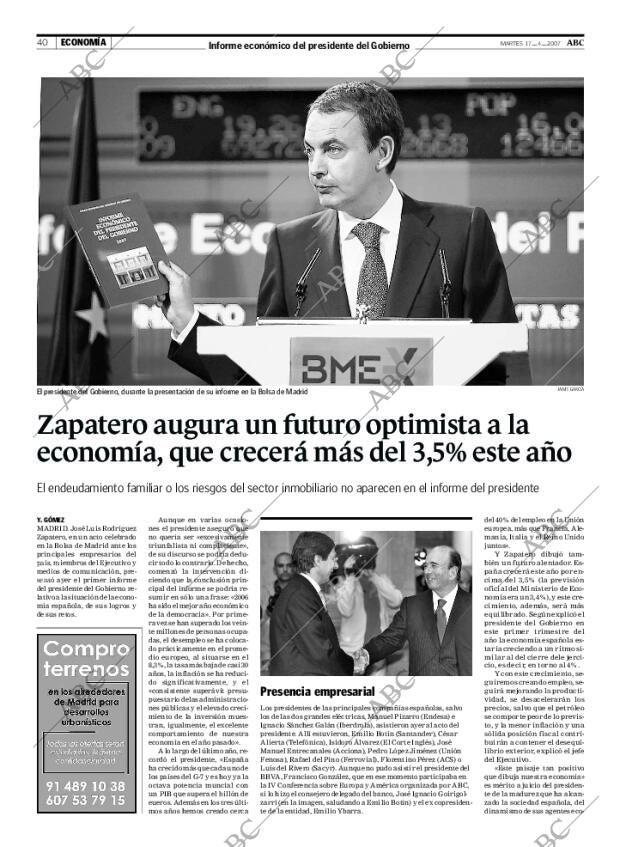 ABC MADRID 17-04-2007 página 40