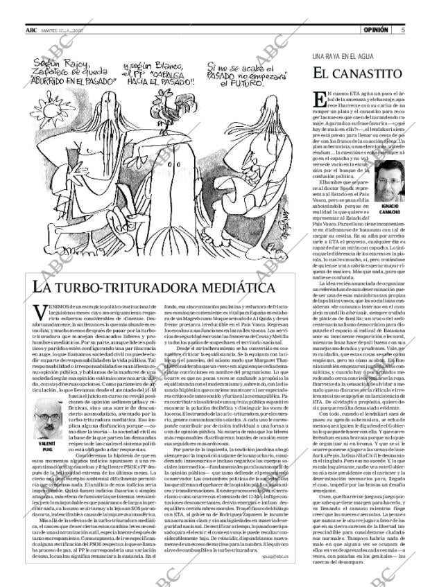 ABC MADRID 17-04-2007 página 5