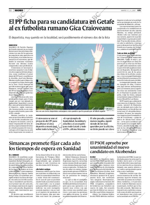 ABC MADRID 17-04-2007 página 50