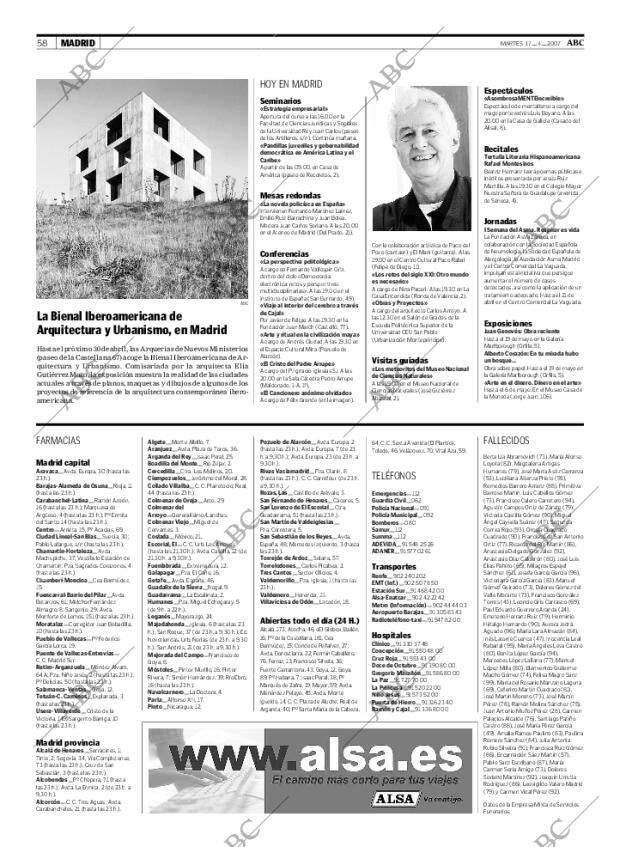 ABC MADRID 17-04-2007 página 58