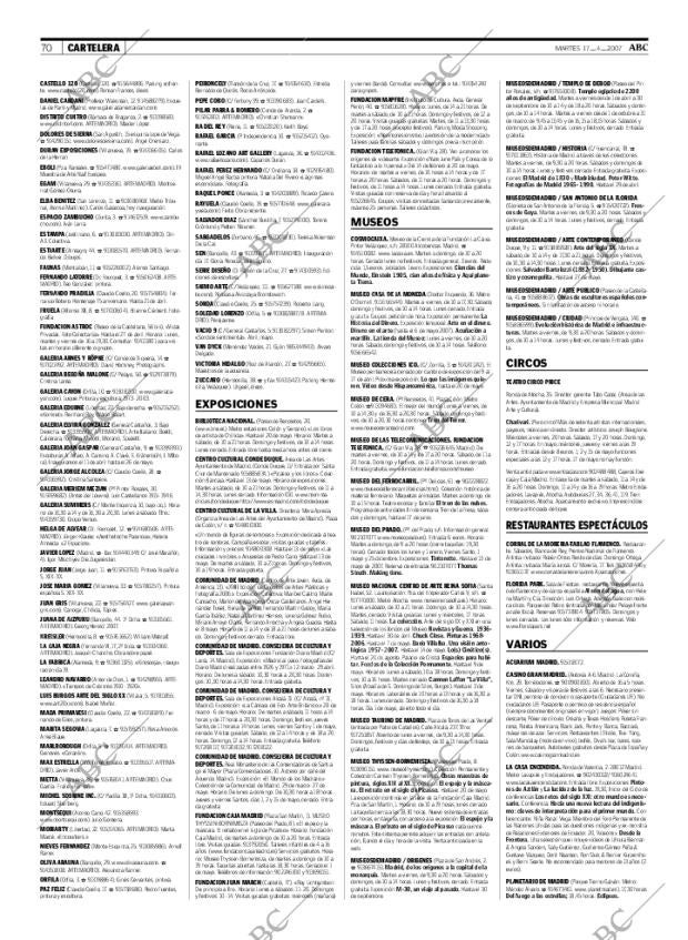 ABC MADRID 17-04-2007 página 70