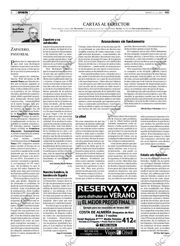 ABC MADRID 17-04-2007 página 8