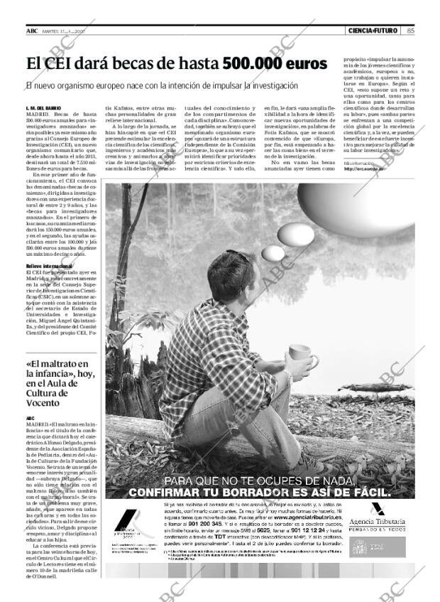 ABC MADRID 17-04-2007 página 85