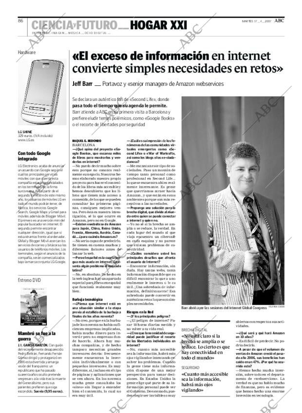 ABC MADRID 17-04-2007 página 86