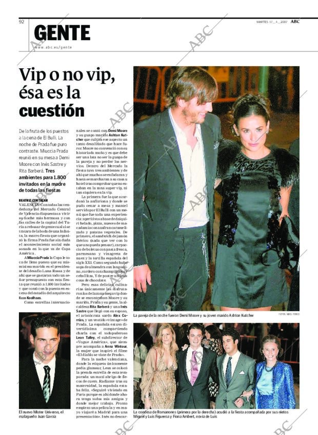 ABC MADRID 17-04-2007 página 92