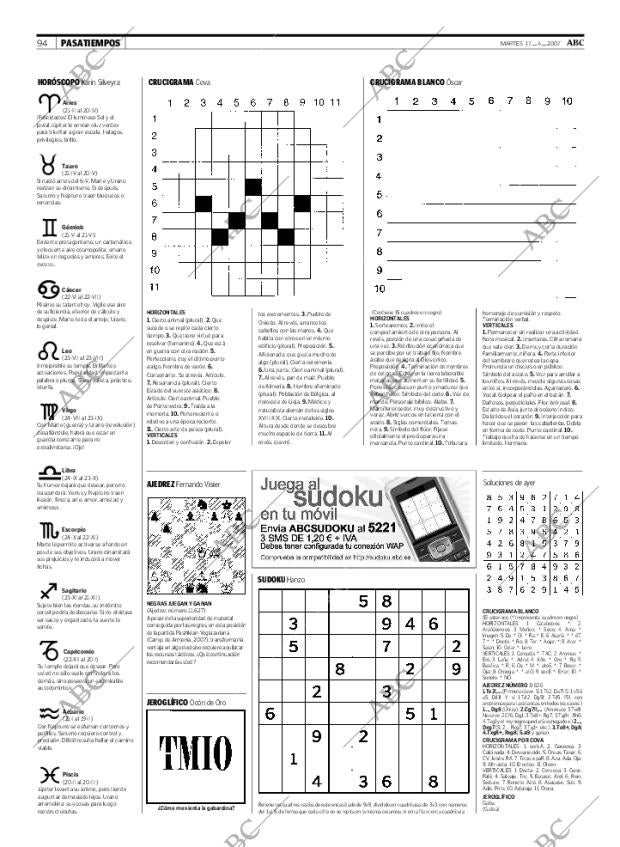 ABC MADRID 17-04-2007 página 94