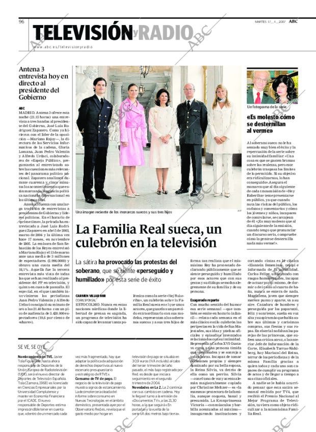 ABC MADRID 17-04-2007 página 96