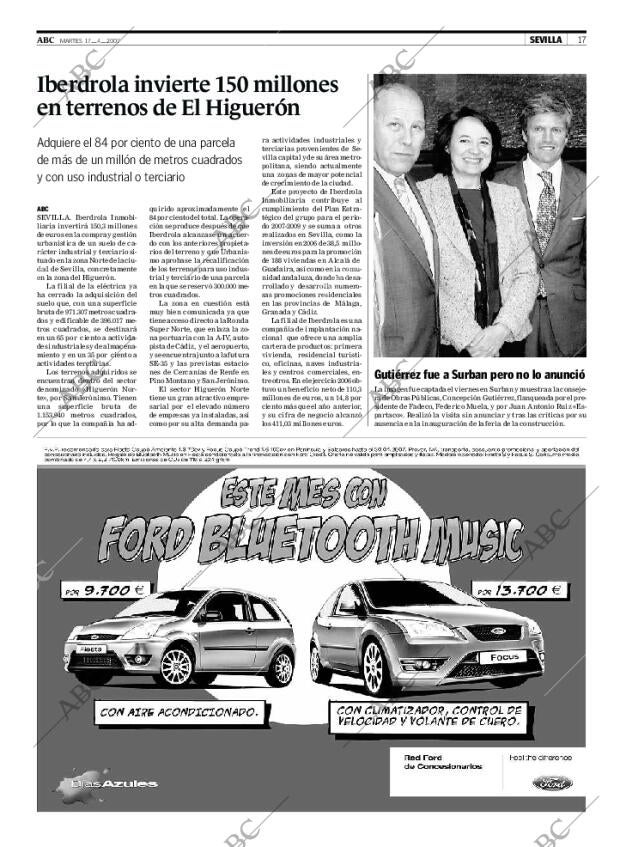 ABC SEVILLA 17-04-2007 página 17