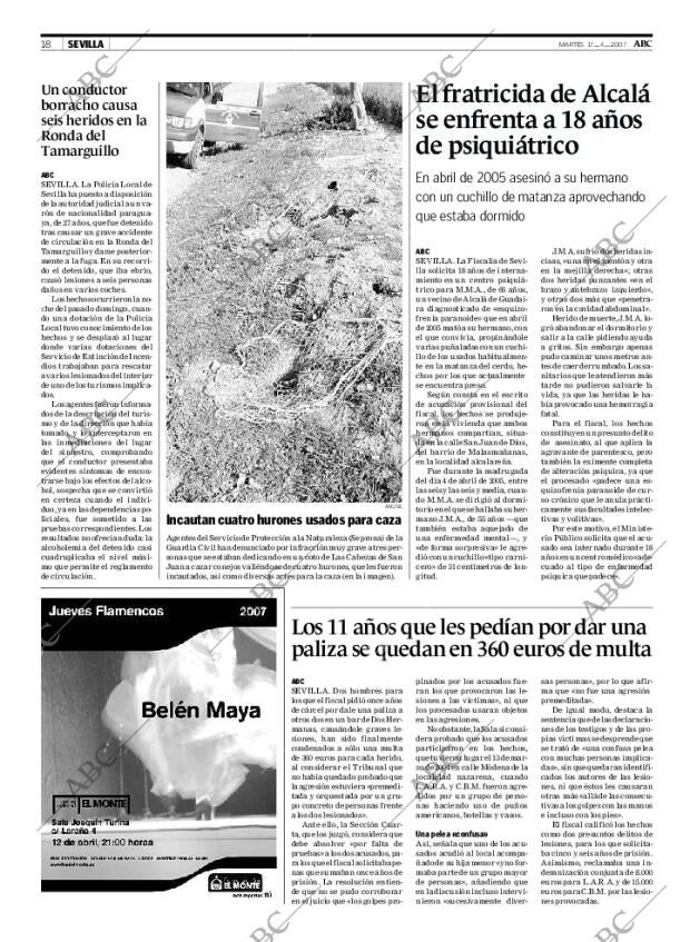 ABC SEVILLA 17-04-2007 página 18