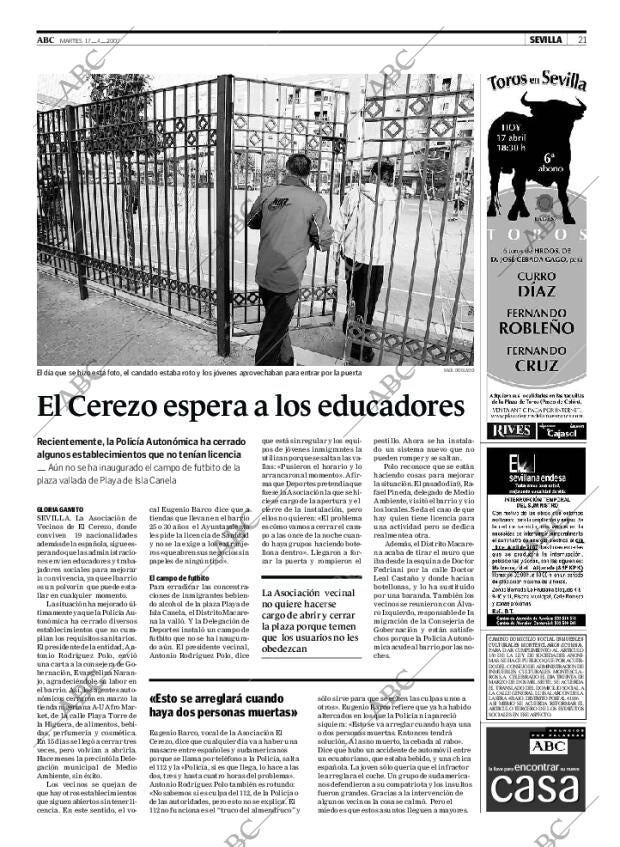 ABC SEVILLA 17-04-2007 página 21
