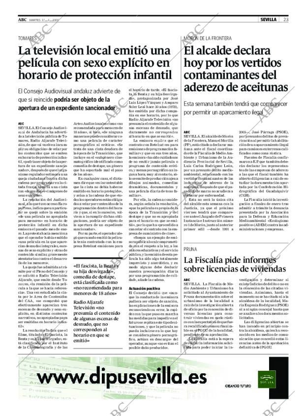 ABC SEVILLA 17-04-2007 página 23