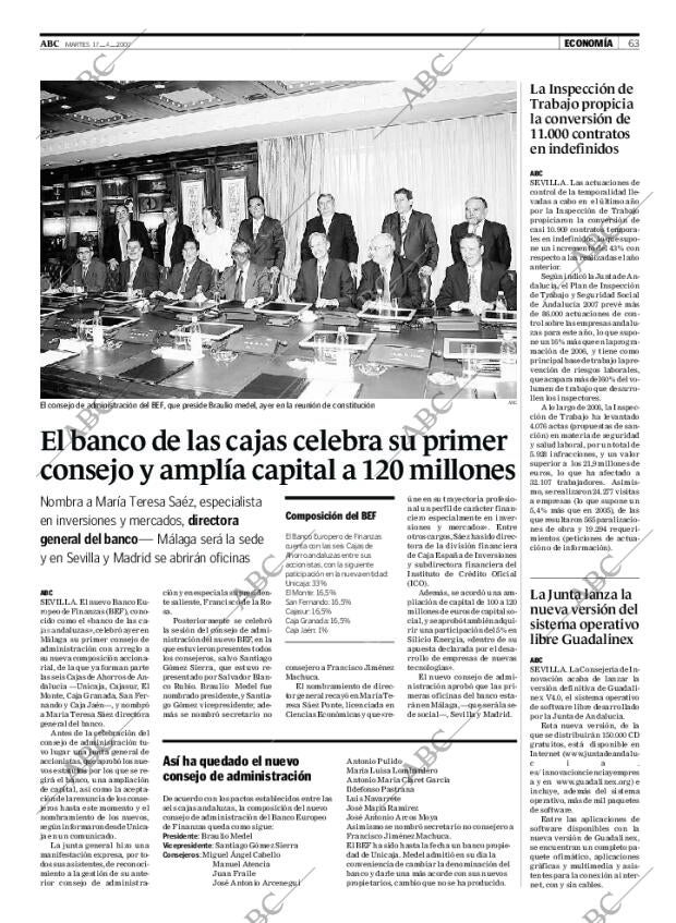 ABC SEVILLA 17-04-2007 página 63
