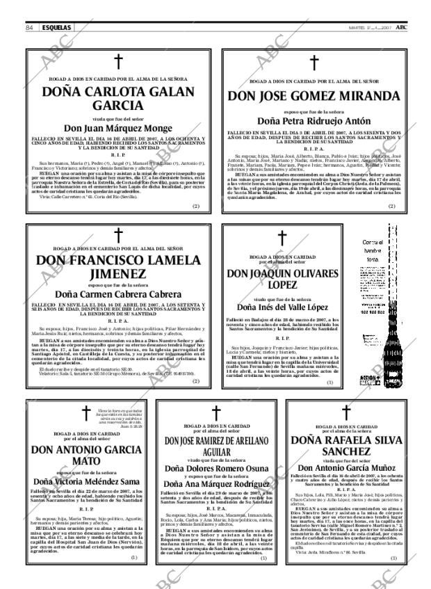 ABC SEVILLA 17-04-2007 página 84