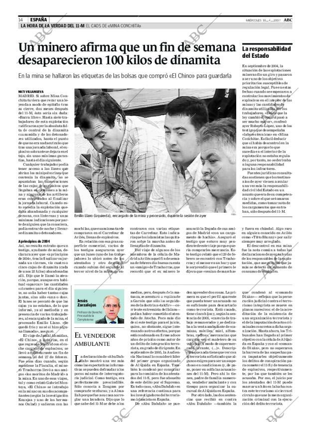 ABC MADRID 18-04-2007 página 14
