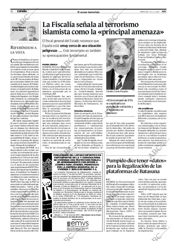 ABC MADRID 18-04-2007 página 16