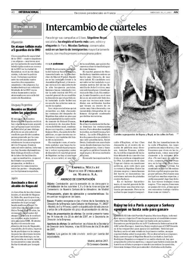 ABC MADRID 18-04-2007 página 40
