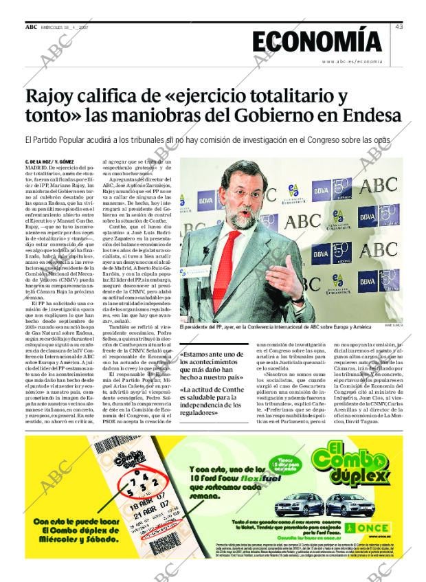 ABC MADRID 18-04-2007 página 43