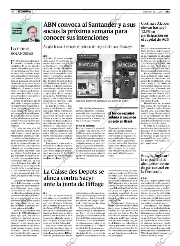 ABC MADRID 18-04-2007 página 46