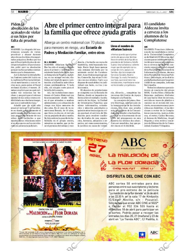 ABC MADRID 18-04-2007 página 58
